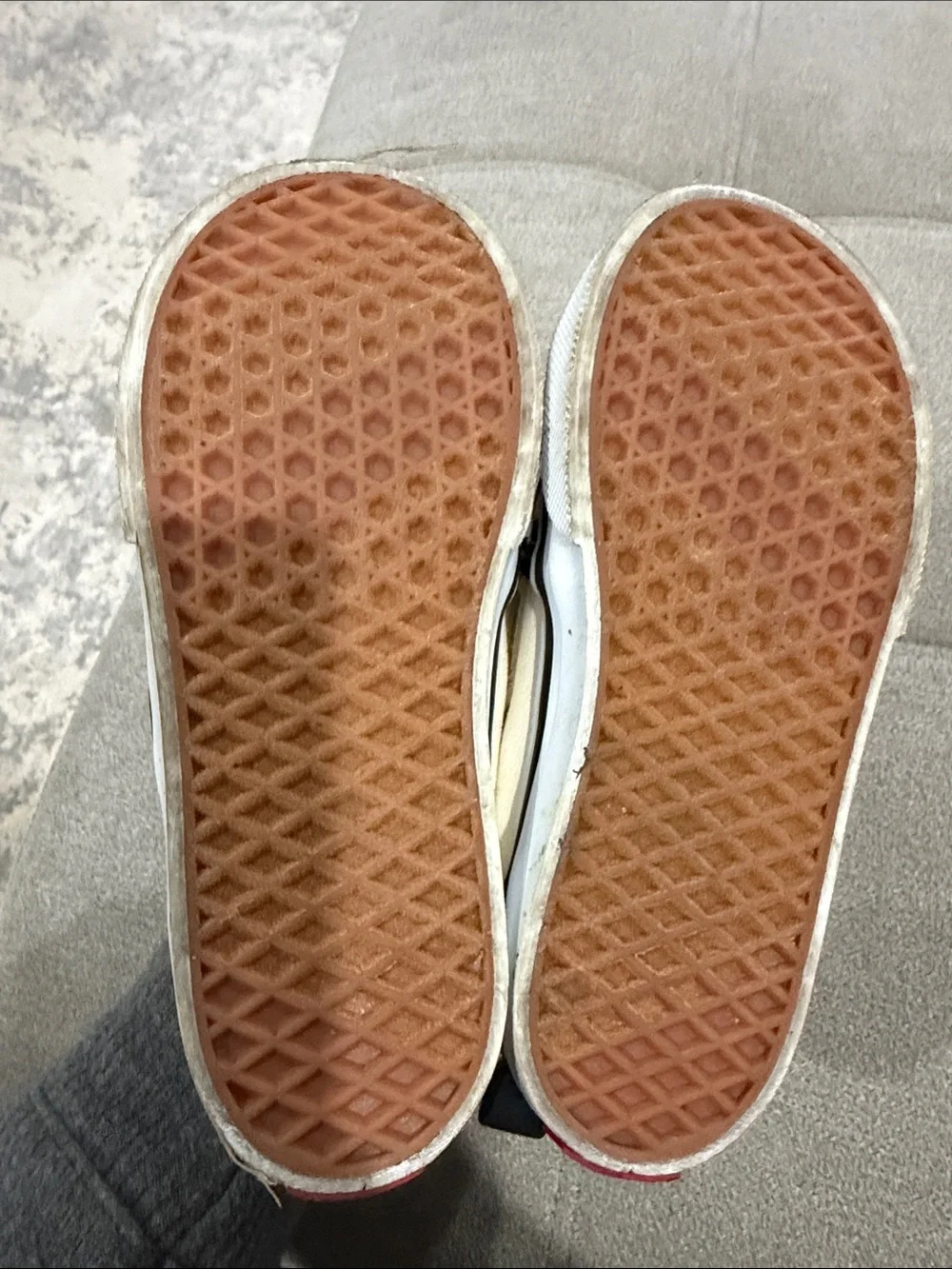 Vans Kids Checkerboard Slip-On Sneakers - Black & White size 9 toddler